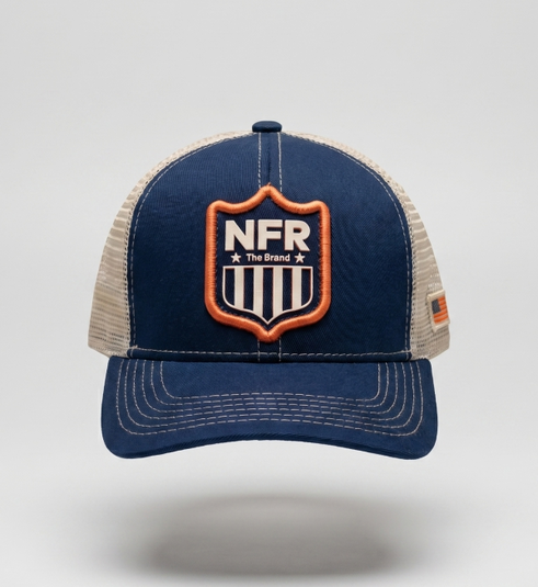Boné NFR Navy Desert Trucker