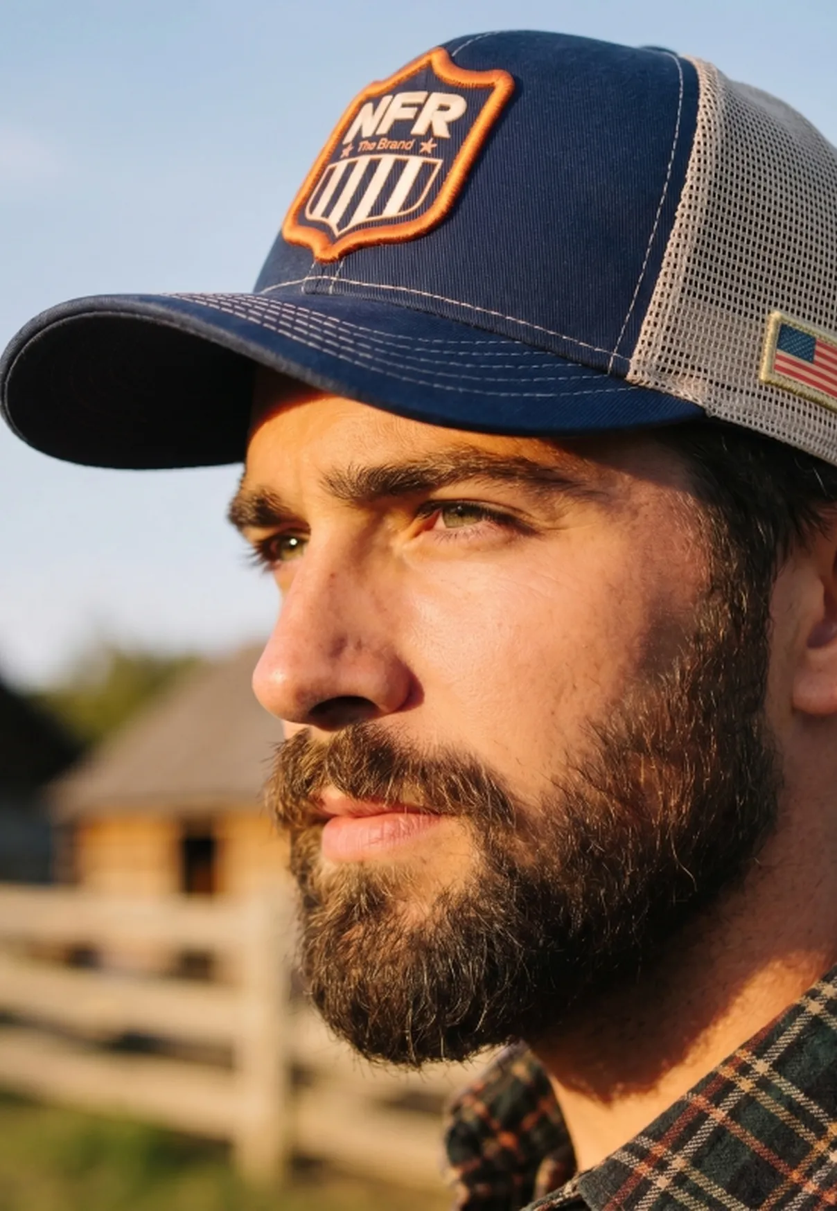 Boné NFR Navy Desert Trucker