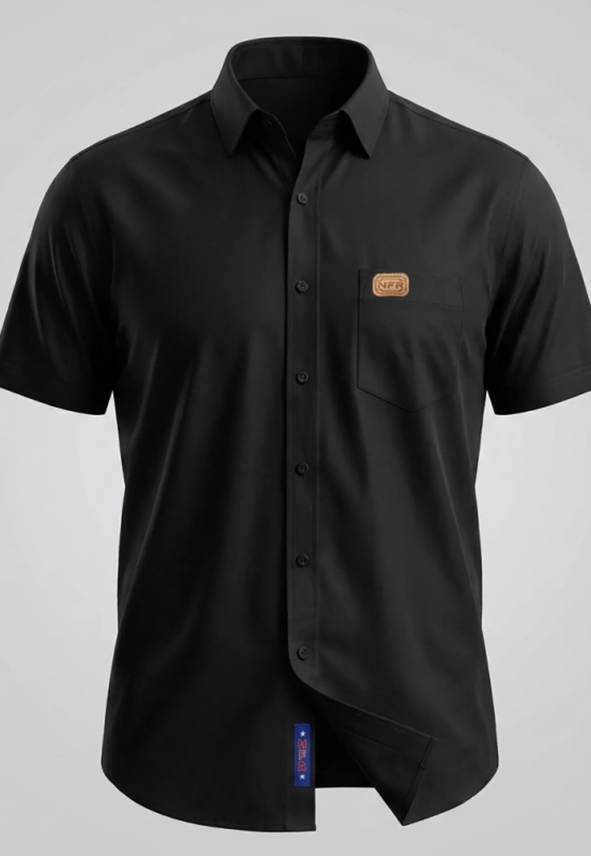 Camisa Masculina NFR Black Premium Manga Curta