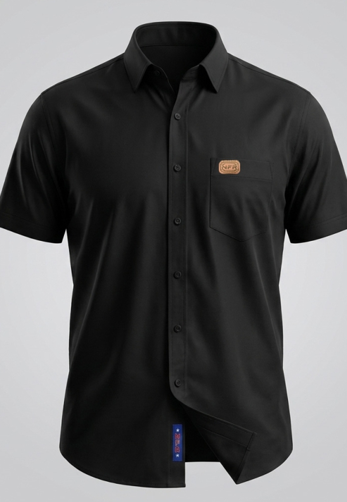 Camisa Masculina NFR Black Premium Manga Curta