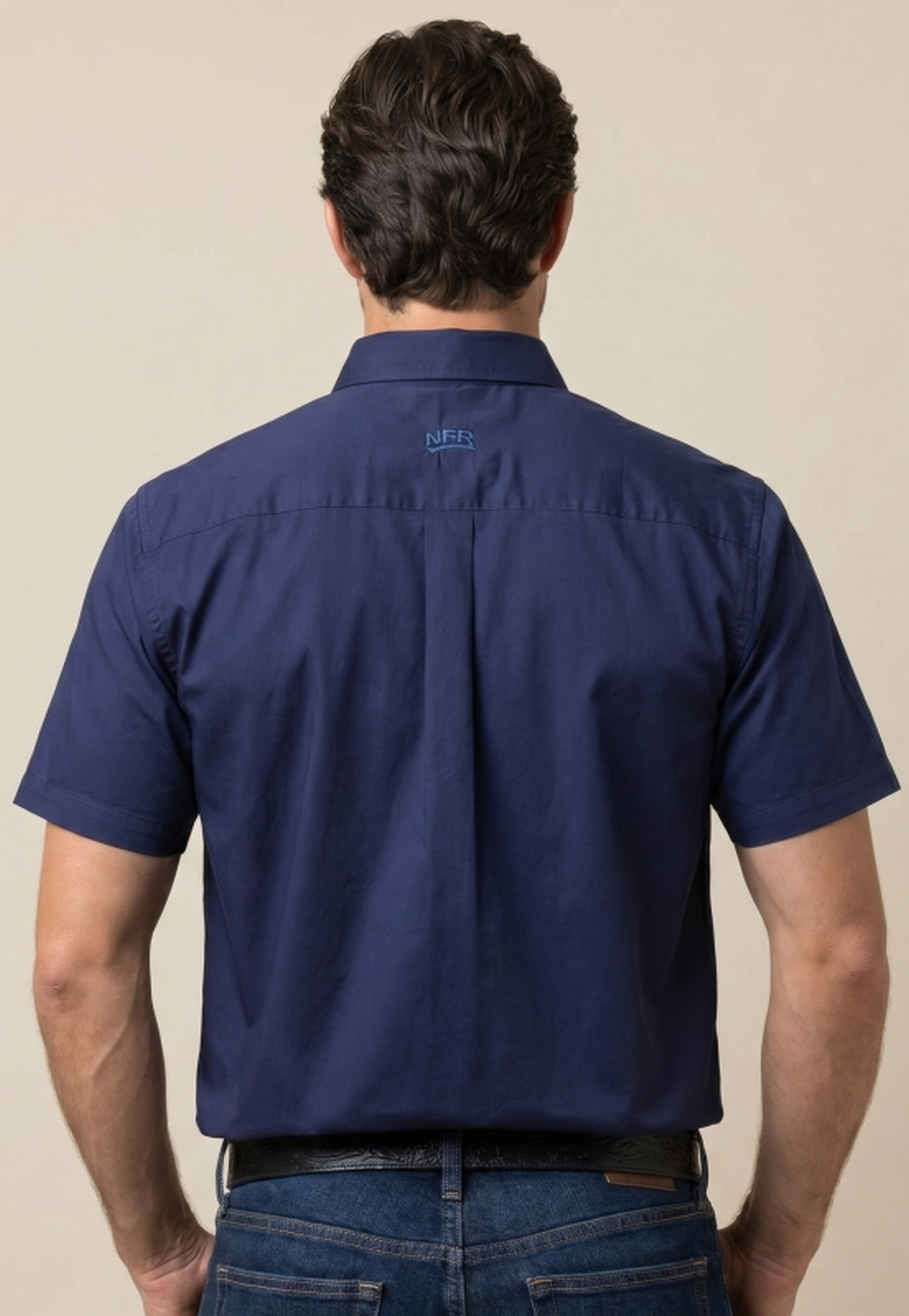 Camisa Masculina NFR Blue Premium Manga Curta