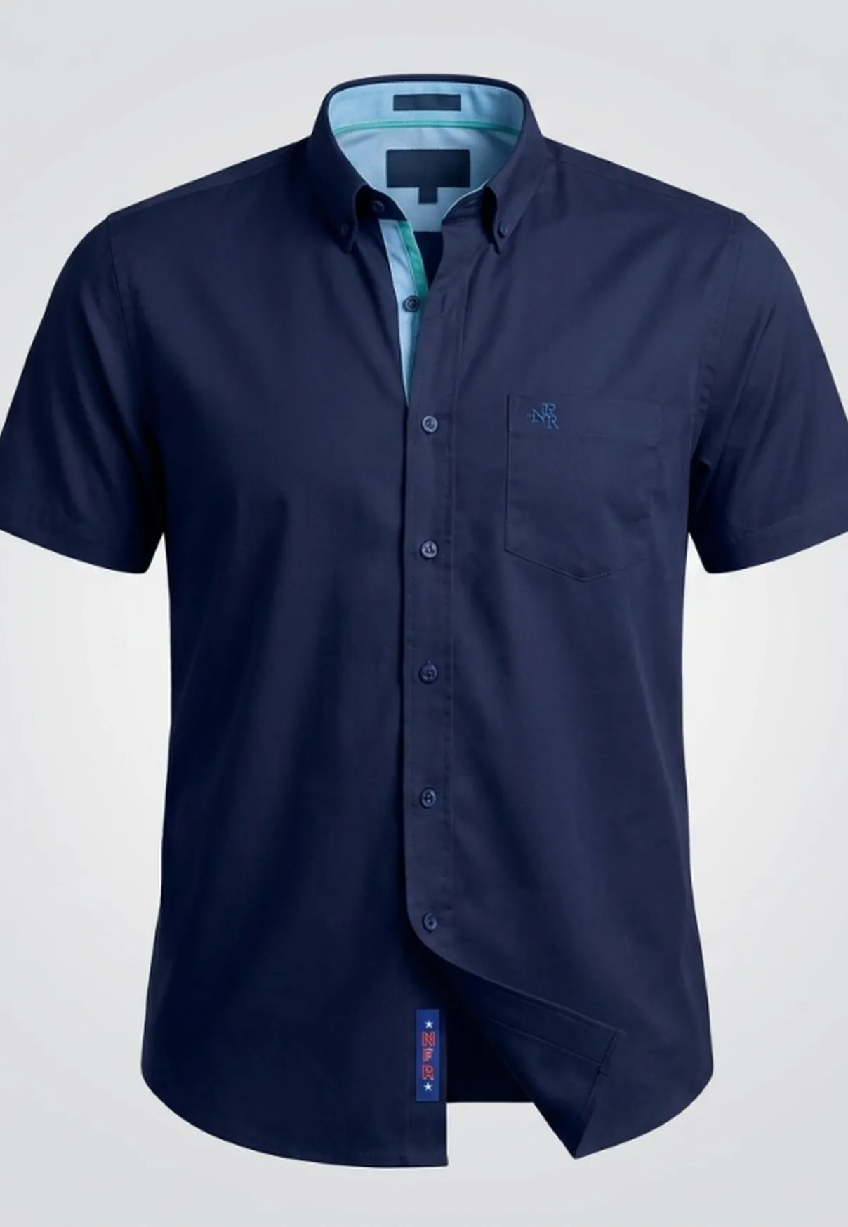 Camisa Masculina NFR Blue Premium Manga Curta