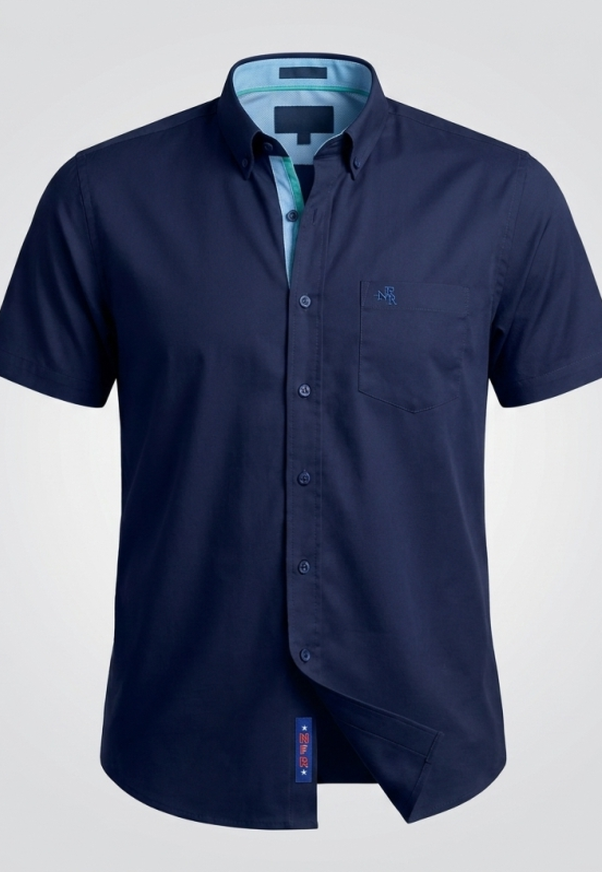 Camisa Masculina NFR Blue Premium Manga Curta