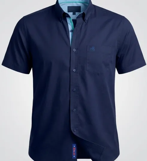 Camisa Masculina NFR Blue Premium Manga Curta