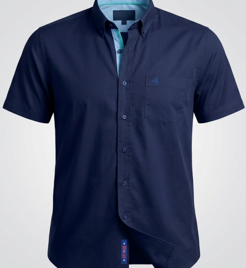 Camisa Masculina NFR Blue Premium Manga Curta