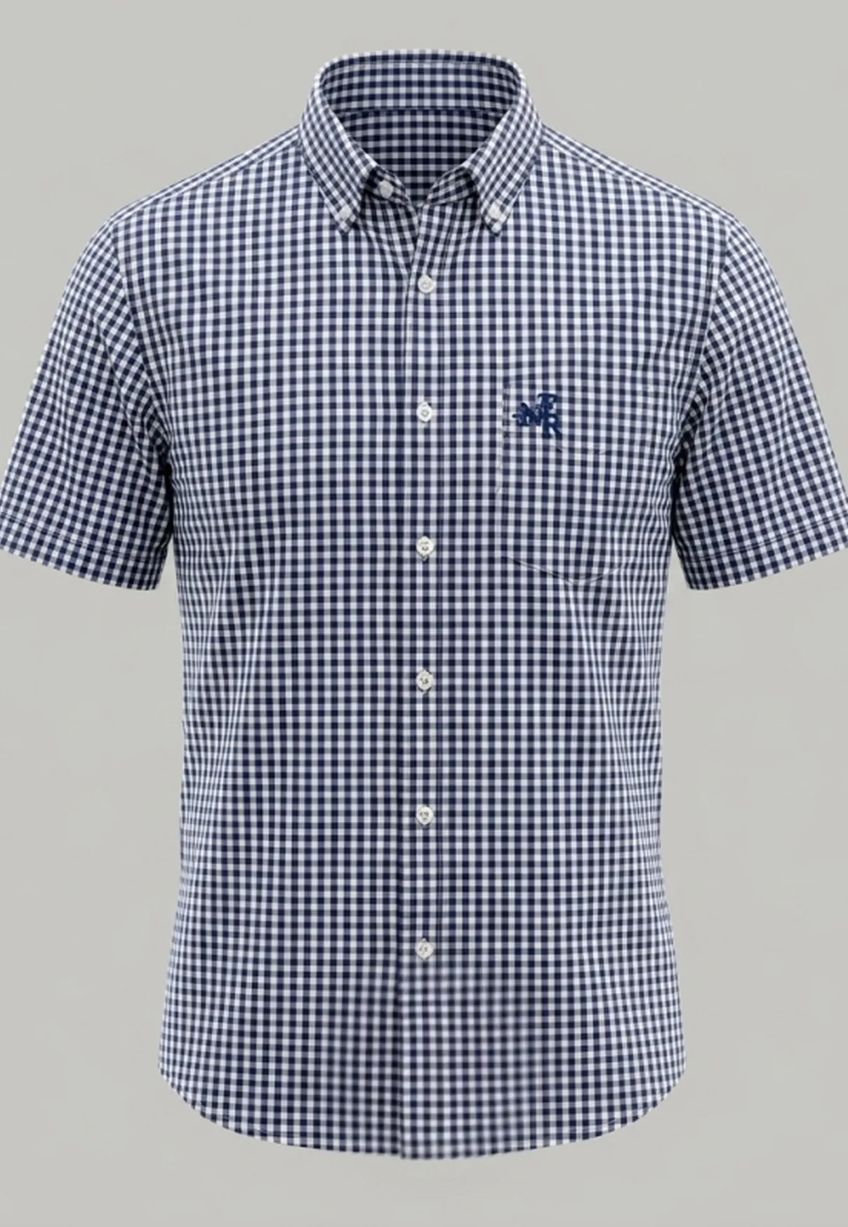 Camisa Masculina NFR Xadrez Premium Manga Curta