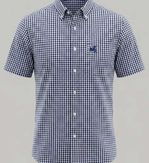 Camisa Masculina NFR Xadrez Premium Manga Curta