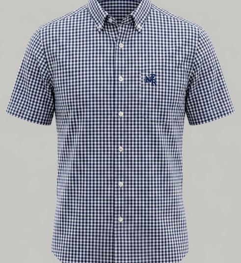 Camisa Masculina NFR Xadrez Premium Manga Curta