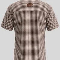 Camisa Masculina NFR Xadrez Brown Premium Manga Curta - imagem 4