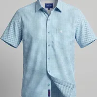 Camisa Masculina NFR Xadrez Sky Manga Curta - imagem 2