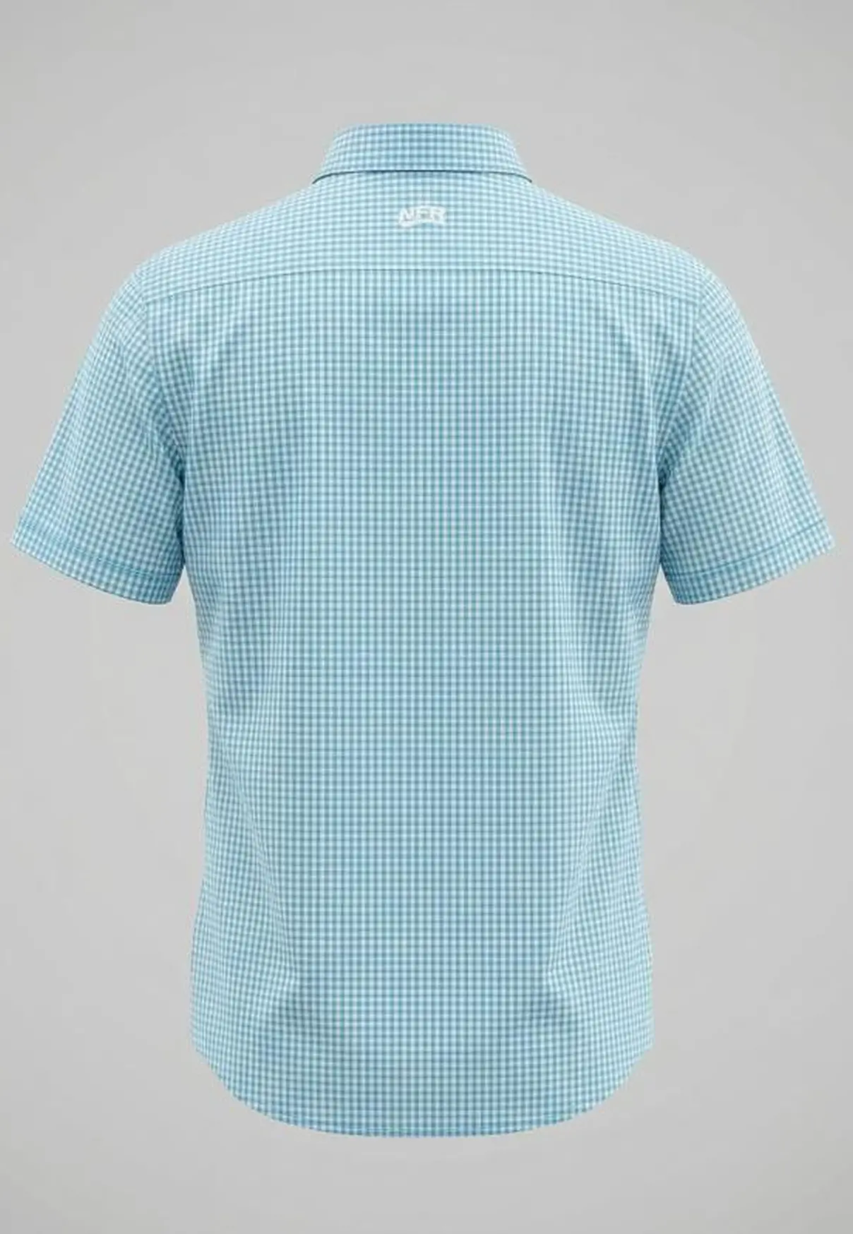Camisa Masculina NFR Xadrez Sky Manga Curta