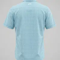 Camisa Masculina NFR Xadrez Sky Manga Curta - imagem 4