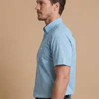 Camisa Masculina NFR Xadrez Sky Manga Curta - imagem 3