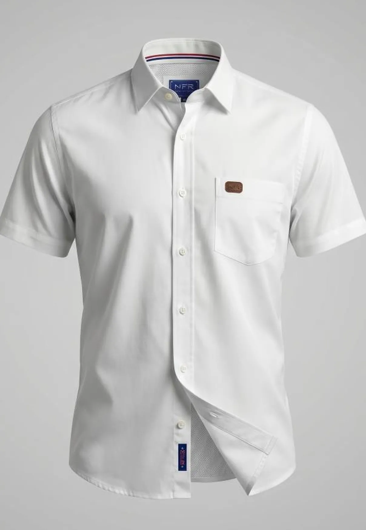 Camisa Masculina NFR White Premium Manga Curta