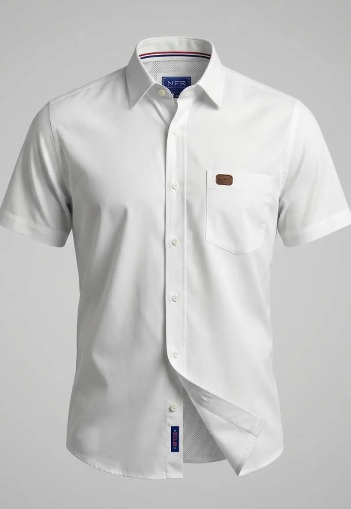 Camisa Masculina NFR White Premium Manga Curta
