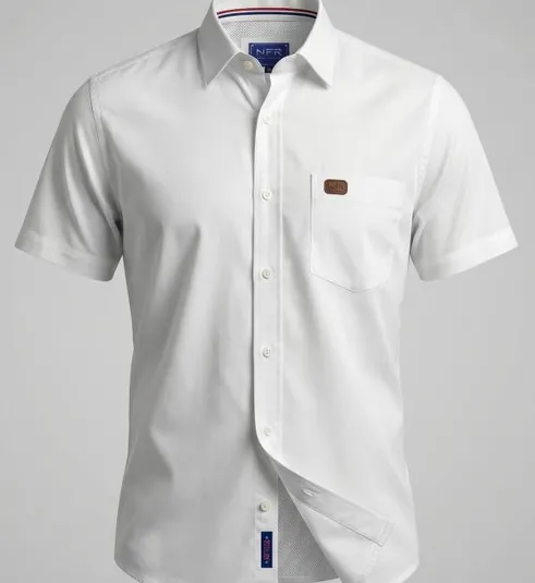 Camisa Masculina NFR White Premium Manga Curta