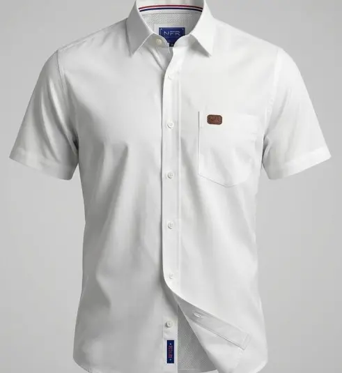 Camisa Masculina NFR White Premium Manga Curta