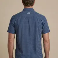 Camisa Masculina NFR Xadrez Azul Premium Manga Curta - imagem 4