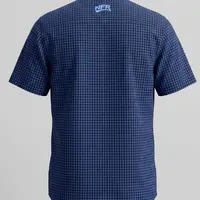 Camisa Masculina NFR Xadrez Azul Premium Manga Curta - imagem 5