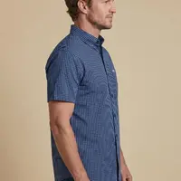 Camisa Masculina NFR Xadrez Azul Premium Manga Curta - imagem 3