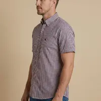 Camisa Masculina NFR Xadrez Tricolor Manga Curta - imagem 3