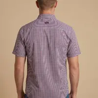 Camisa Masculina NFR Xadrez Tricolor Manga Curta - imagem 5