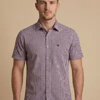 Camisa Masculina NFR Xadrez Tricolor Manga Curta - imagem 1