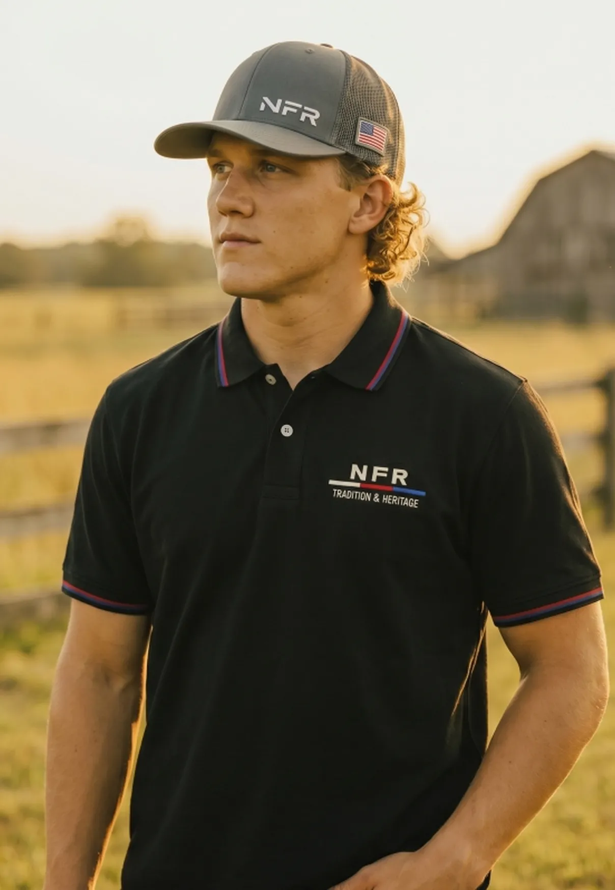 Boné Trucker NFR Silver USA