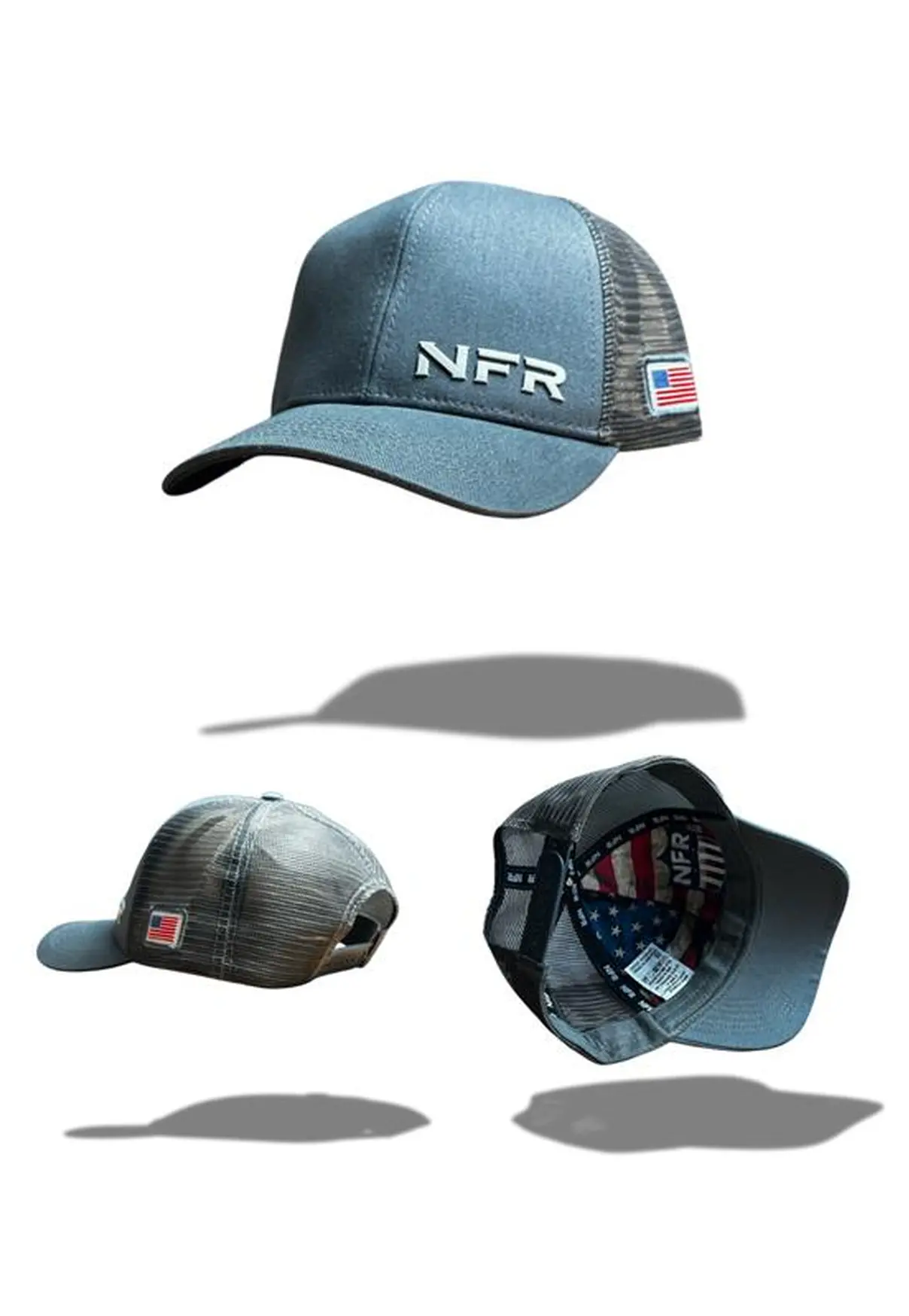 Boné Trucker NFR Silver USA
