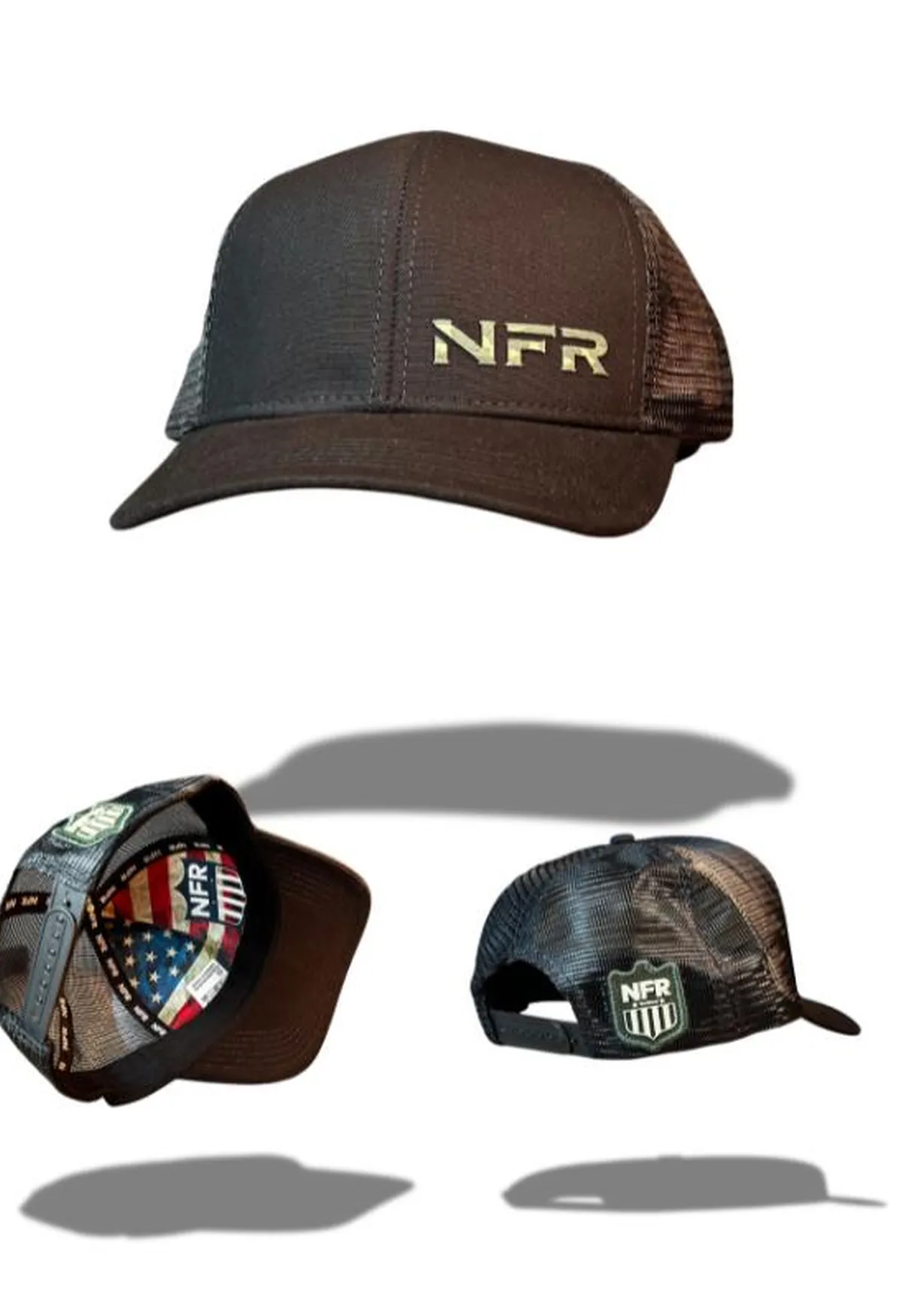 Boné Trucker NFR Camuflado Black
