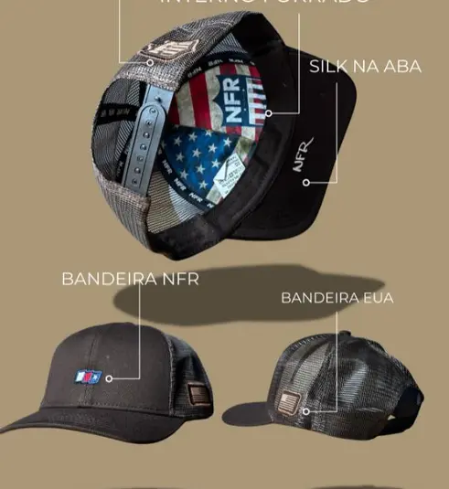 Boné Trucker NFR Classic Marrom