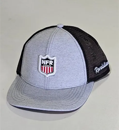 Boné Trucker NFR Cinza Mescla/Preto