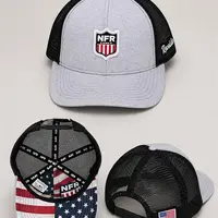 Boné Trucker NFR Cinza Mescla/Preto - imagem 1