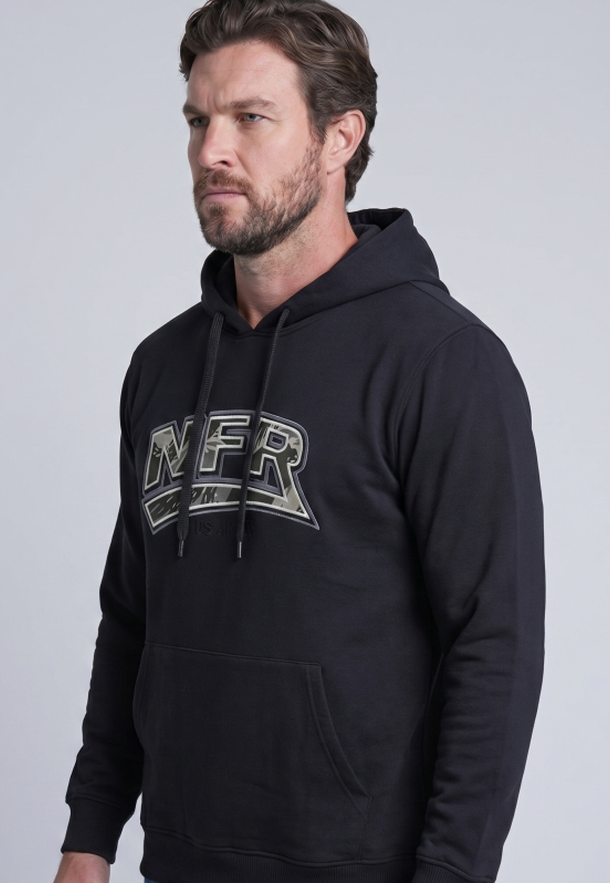 Moletom Canguru NFR US Army Black