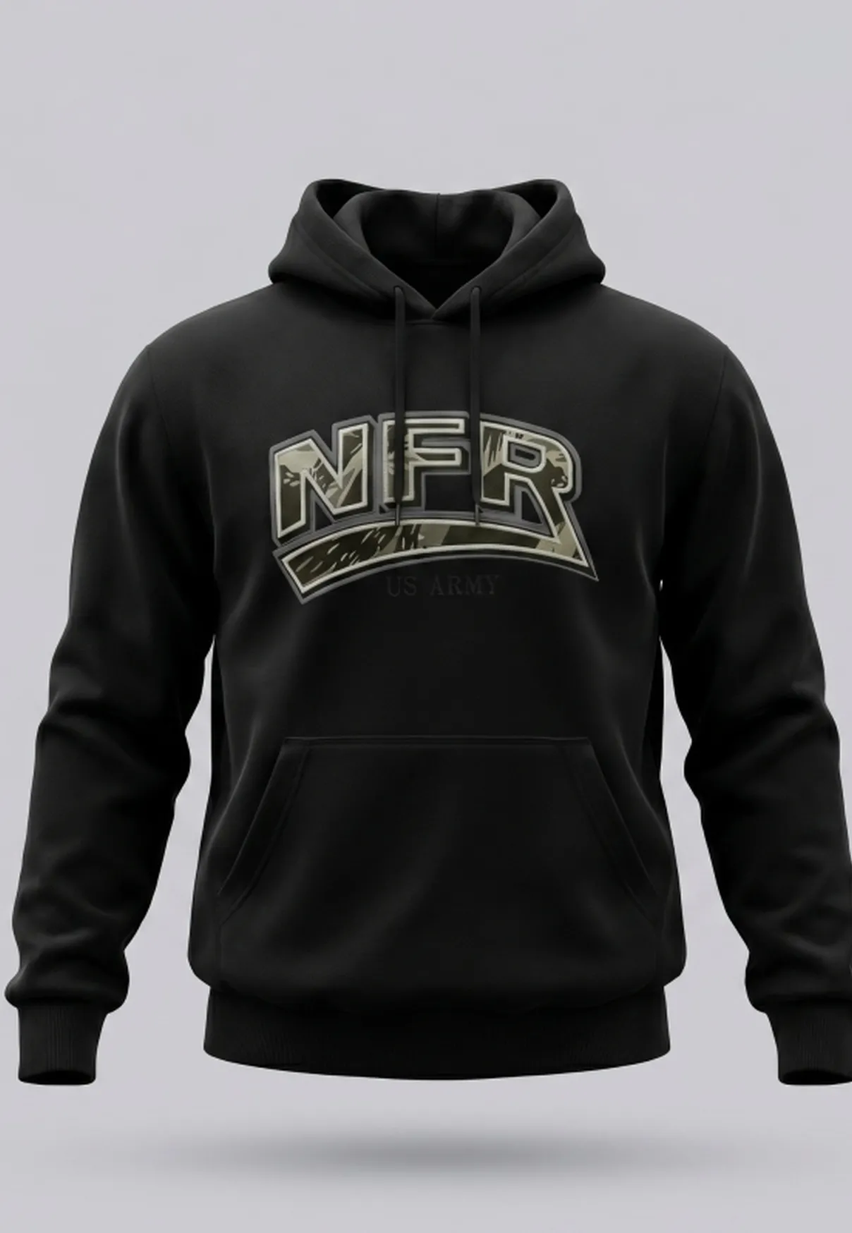 Moletom Canguru NFR US Army Black