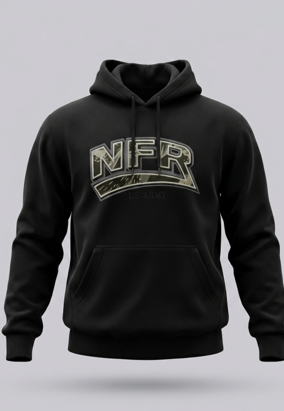 Moletom Canguru NFR US Army Black