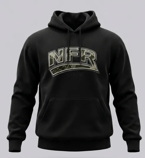 Moletom Canguru NFR US Army Black