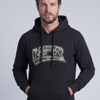 Moletom Canguru NFR US Army Black - imagem 1