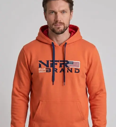 Moletom Canguru NFR Brand Orange