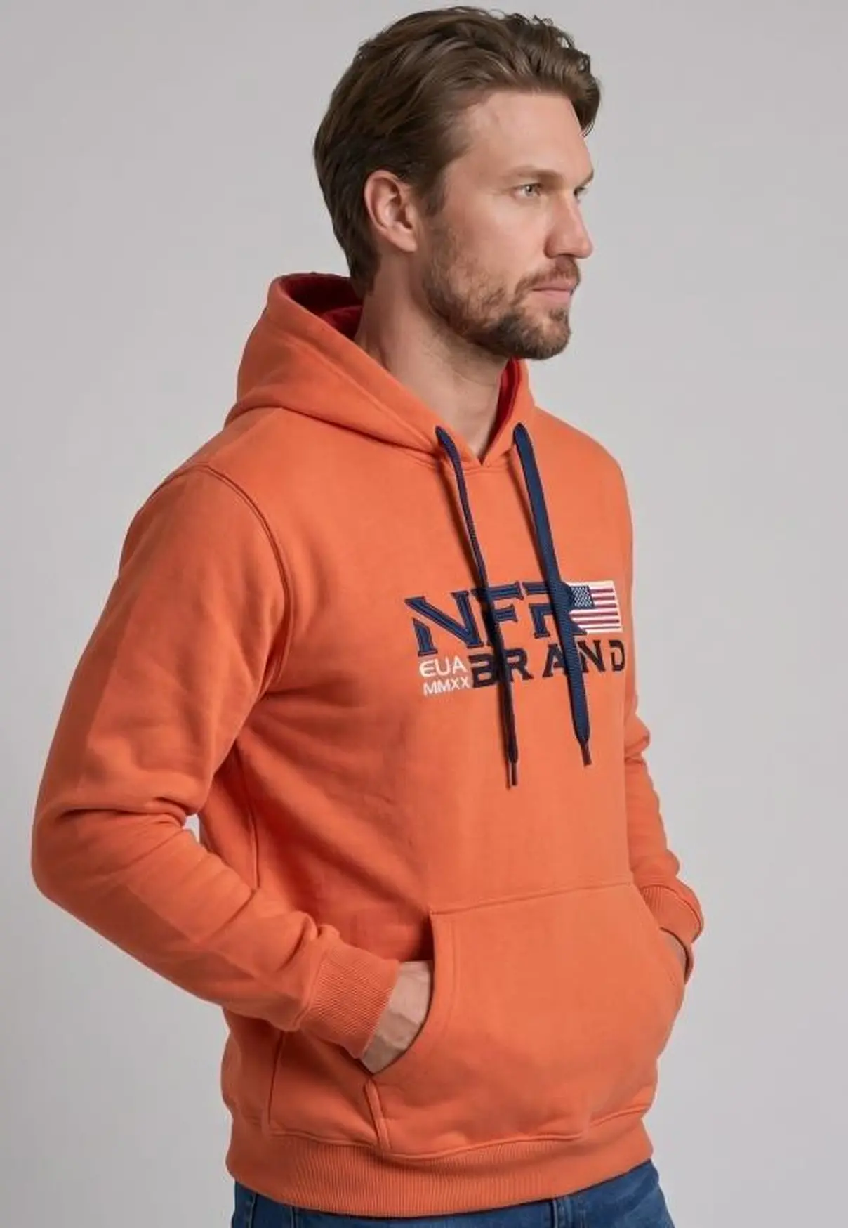 Moletom Canguru NFR Brand Orange