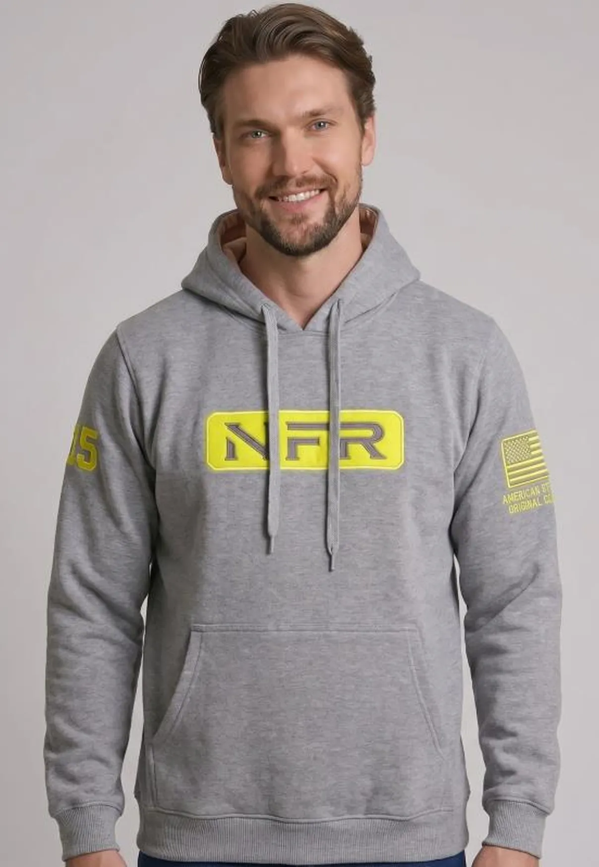 Moletom Canguru NFR Neon Grey