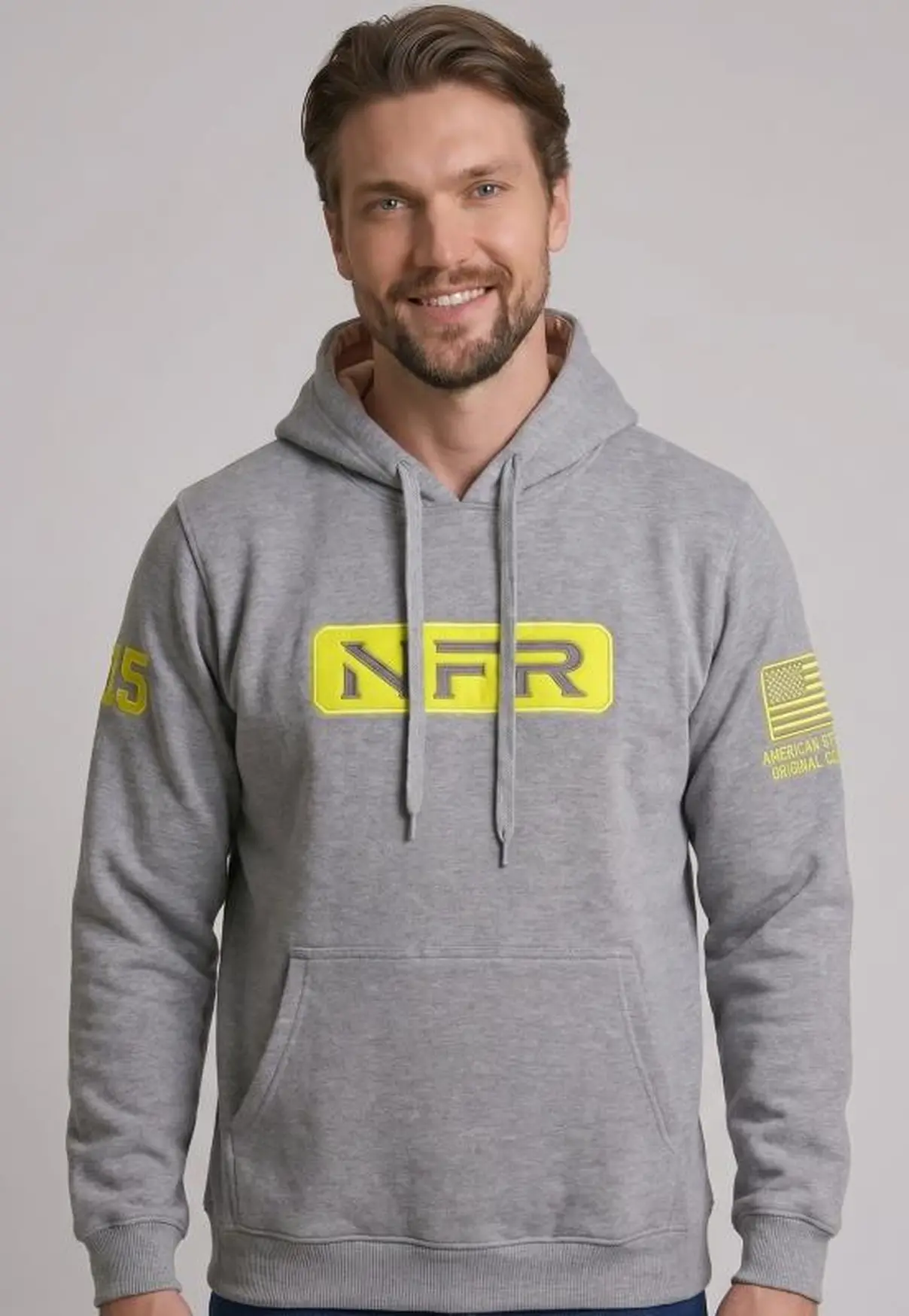 Moletom Canguru NFR Neon Grey