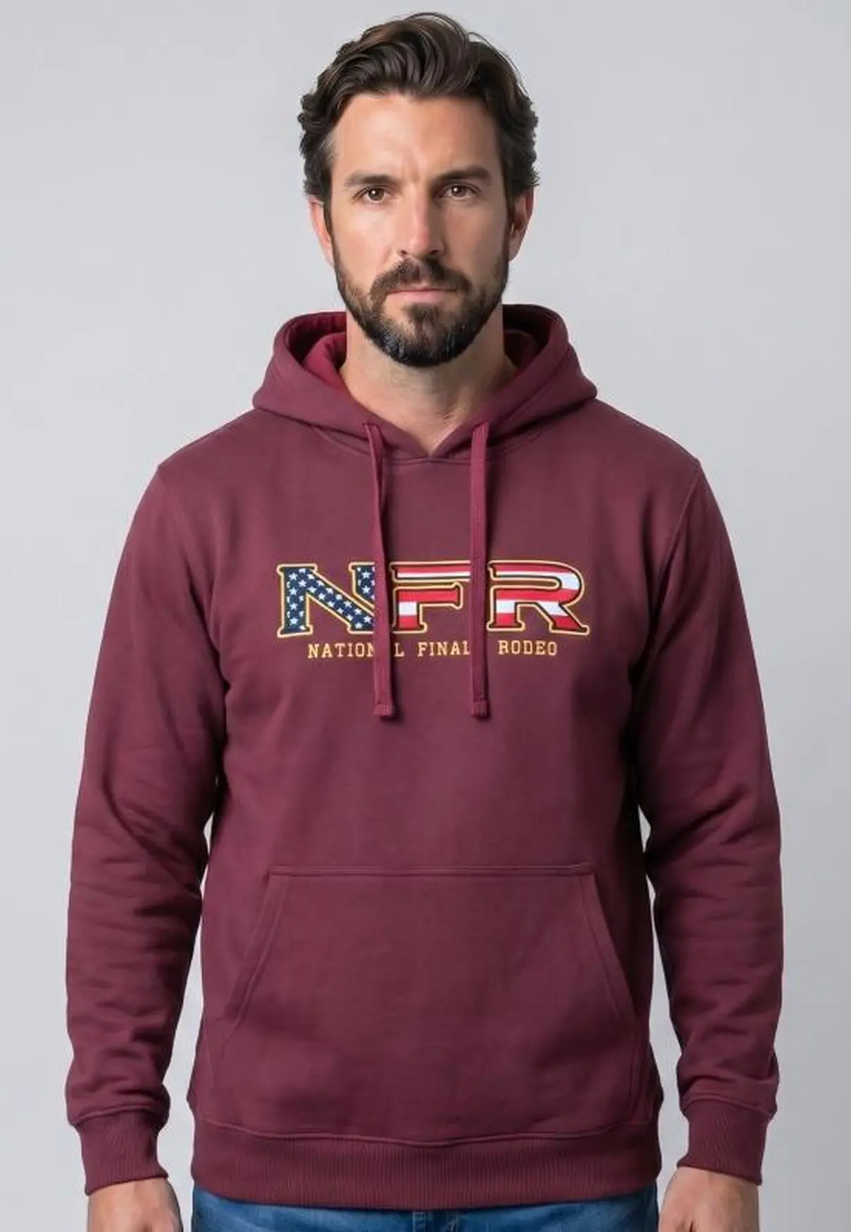 Moletom Canguru NFR USA Wine