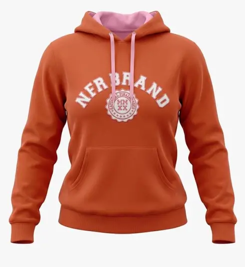 Moletom Feminino Canguru NFR Brand Laranja