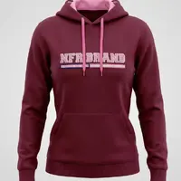 Moletom Feminino Canguru NFR Brand Bordô - imagem 2