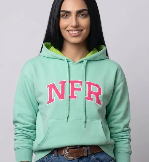 Moletom Feminino Canguru NFR Verde Mint