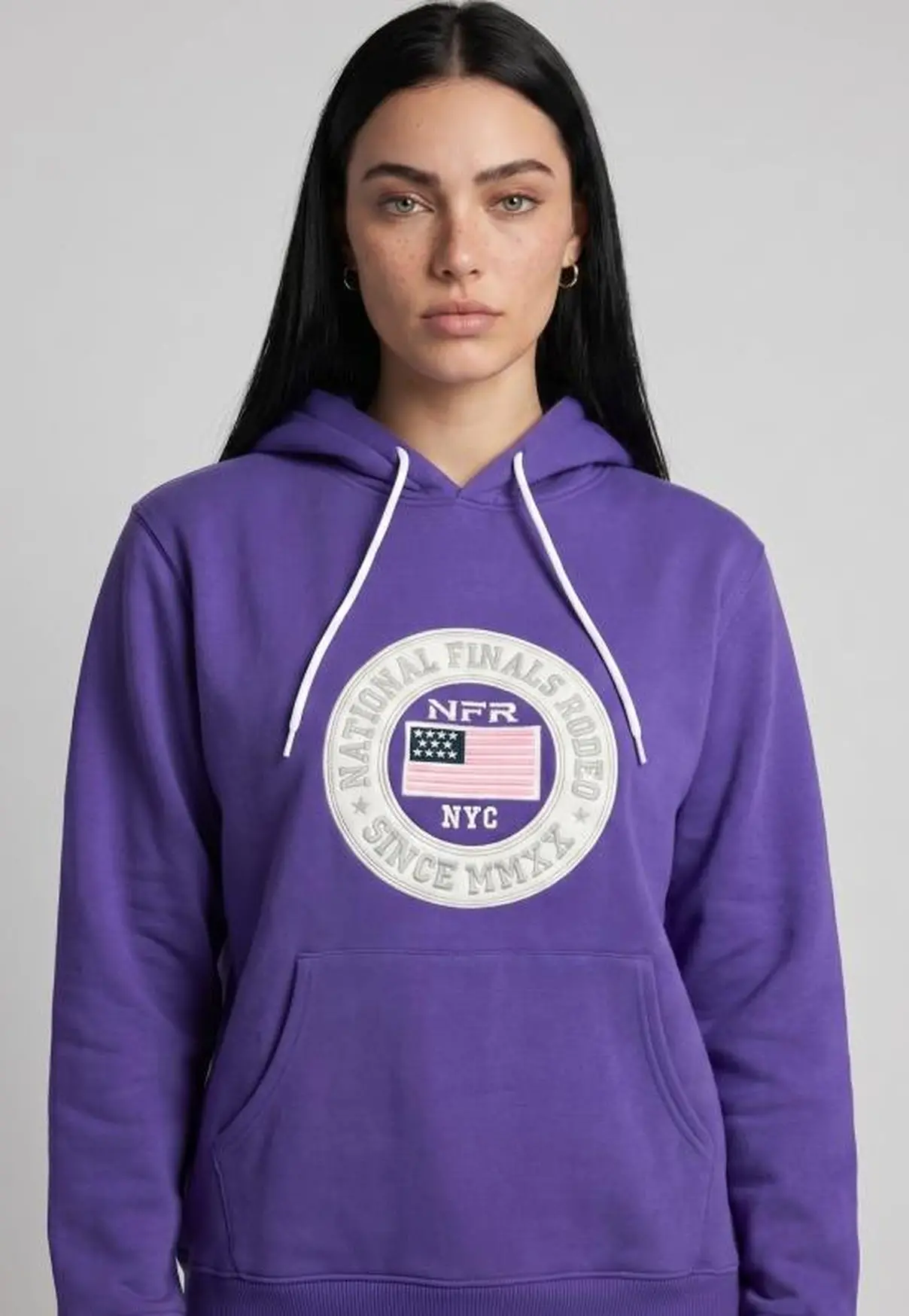 Moletom Feminino Canguru NFR Roxo