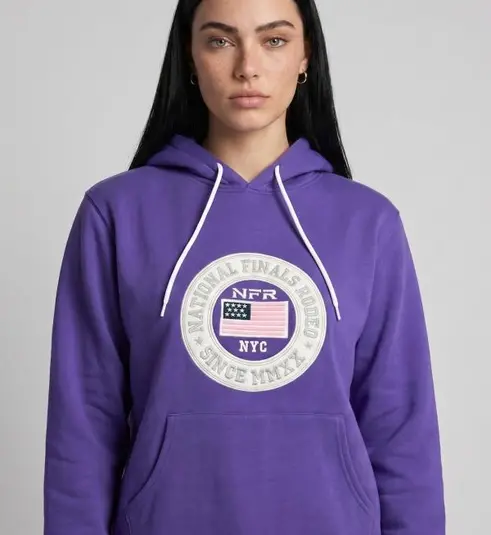 Moletom Feminino Canguru NFR Roxo
