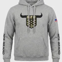 Moletom Masculino Canguru NFR Brand Cinza - imagem 2