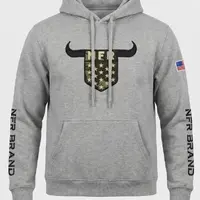 Moletom Masculino Canguru NFR Brand Cinza - imagem 2